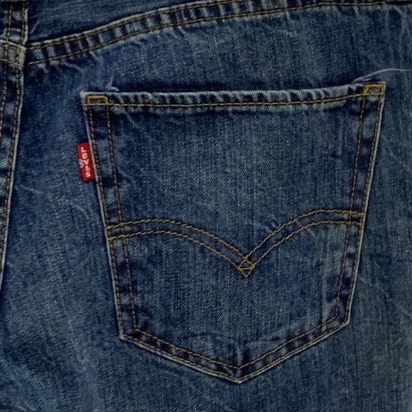 Levi’s Men's 511 Style Slim Fit Leg Denim Jeans Dark Wash Blue Size 31Wx32L EUC - Picture 5 of 11
